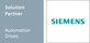 Logo des Partners Siemens speziell für Solution Automation Drives